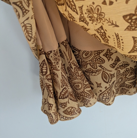 Vintage Coldwater Creek Maxi Skirt 100% Silk Floral Maxi Skirt XXL - Picture 6 of 6